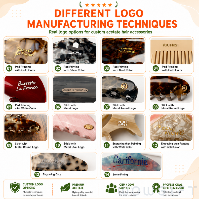 客製醋酸纖維髮夾．品牌LOGO鯊魚夾