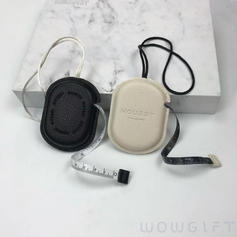 客製PU皮革伸縮捲尺．迷你隨身皮尺