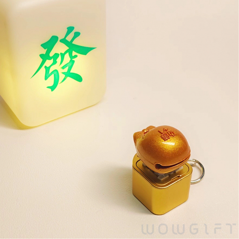 創意鍵帽紓壓音效鑰匙圈．機械鍵盤按鍵吊飾