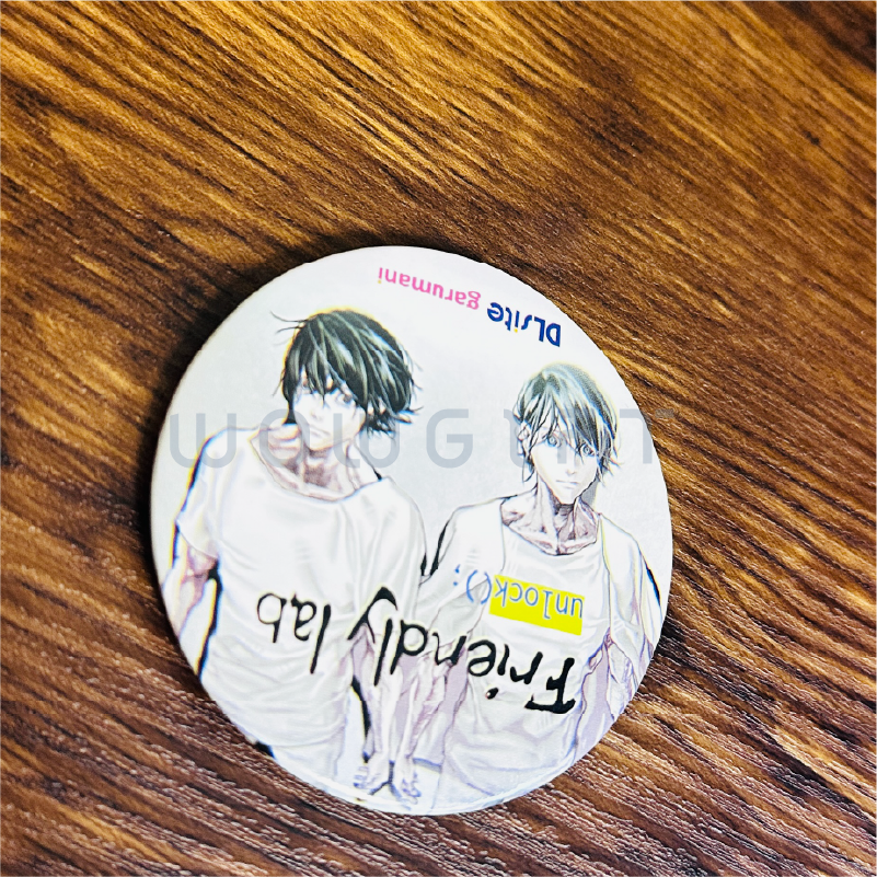 客製馬口鐵鏡子．隨身化妝鏡．動漫周邊客製