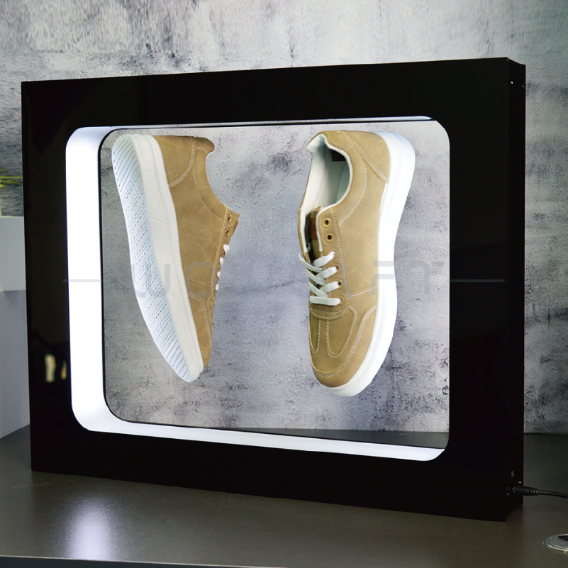 雙磁浮展示架｜LED燈