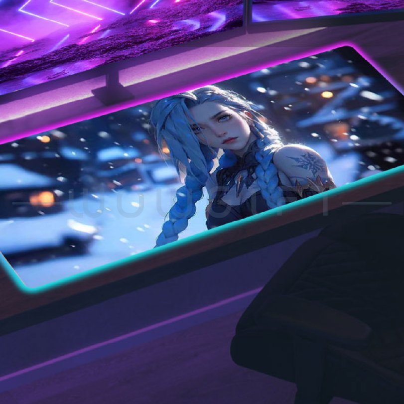 RGB電競炫彩發光滑鼠墊 | 客製桌墊