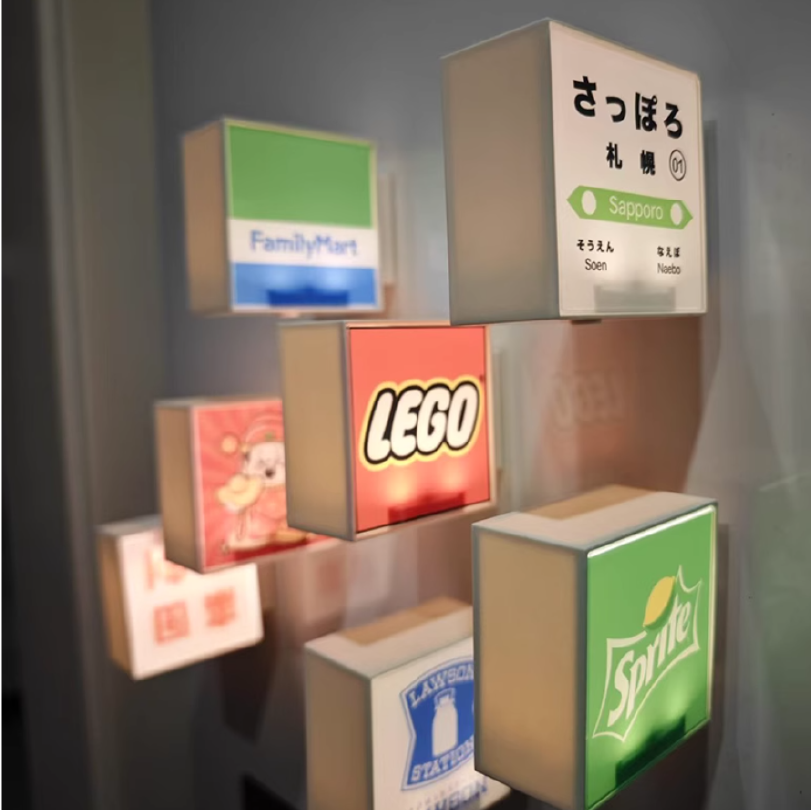 迷你側吸燈牌．客製化微縮燈箱｜來圖客製小燈牌