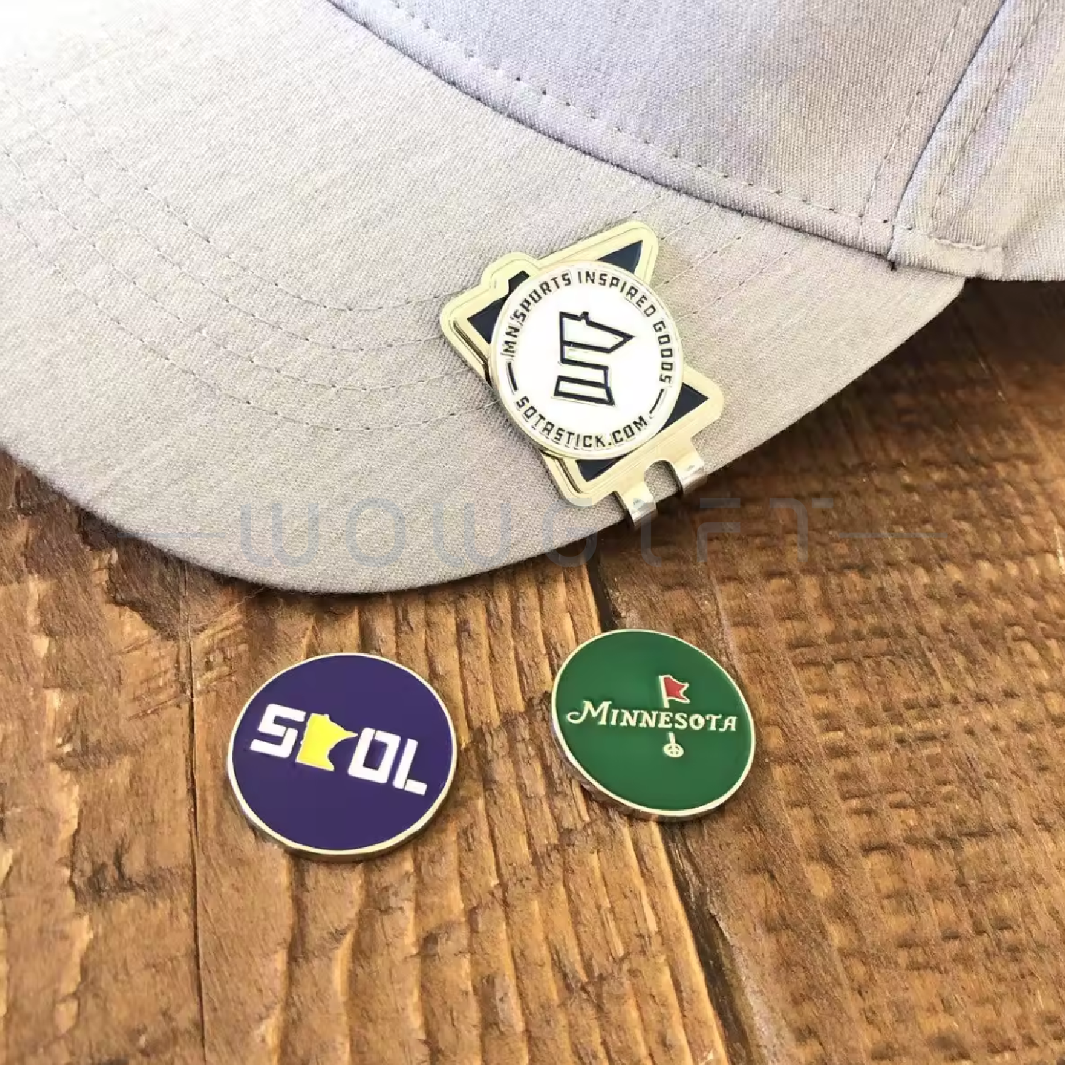 金屬高爾夫球帽帽簷夾