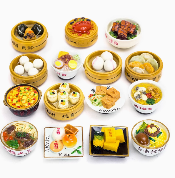 台灣小吃磁鐵．客製仿真樹脂冰箱貼