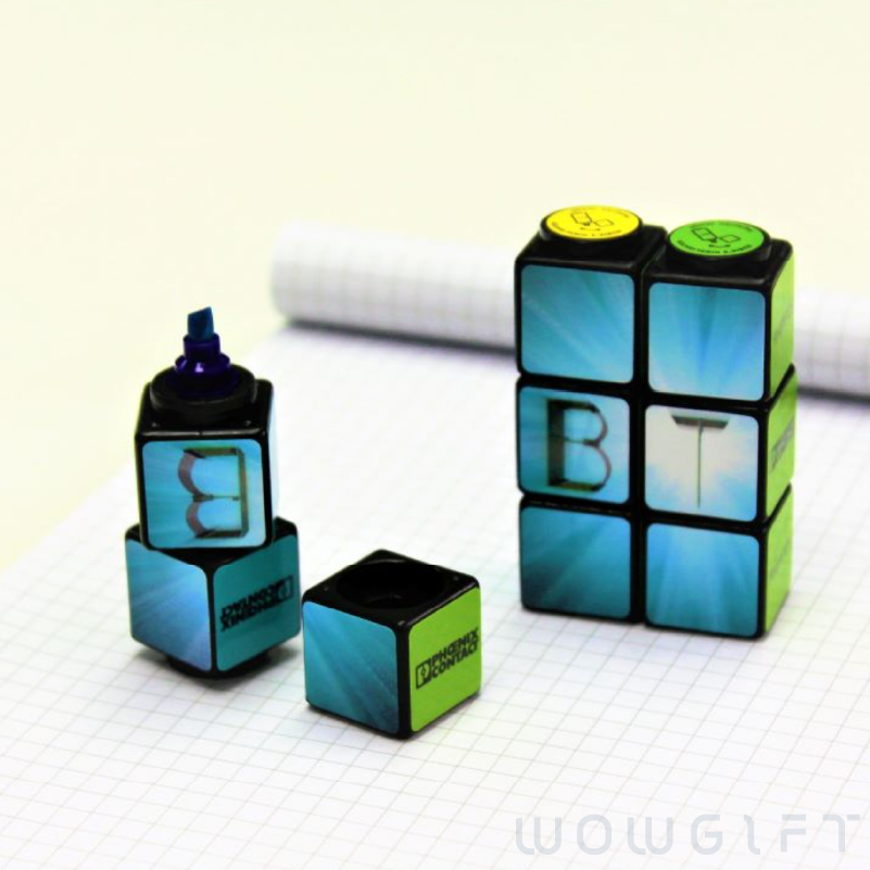 客製磁性魔術方塊筆套裝．Rubiks 磁吸益智拼圖