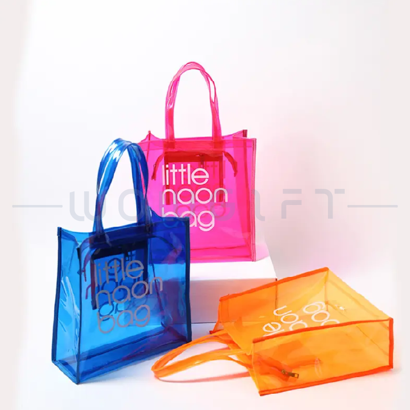 PVC彩色手提袋 | 客製防水購物袋