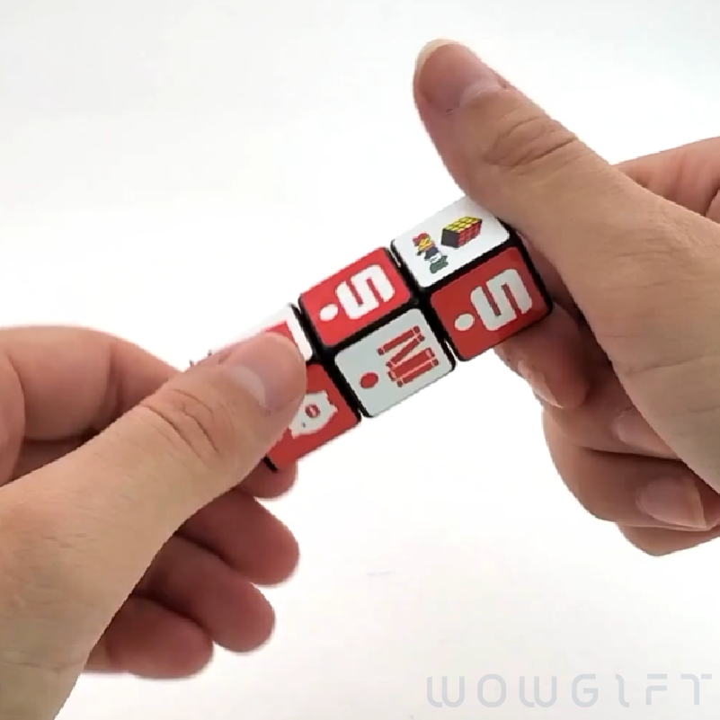 客製魔術方塊螢光筆．Rubiks 創意旋轉螢光筆