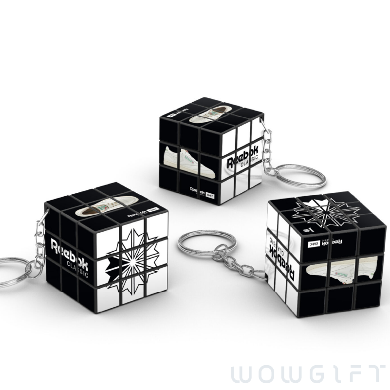 客製魔術方塊鑰匙圈．Rubiks 3×3 迷你旋轉魔方