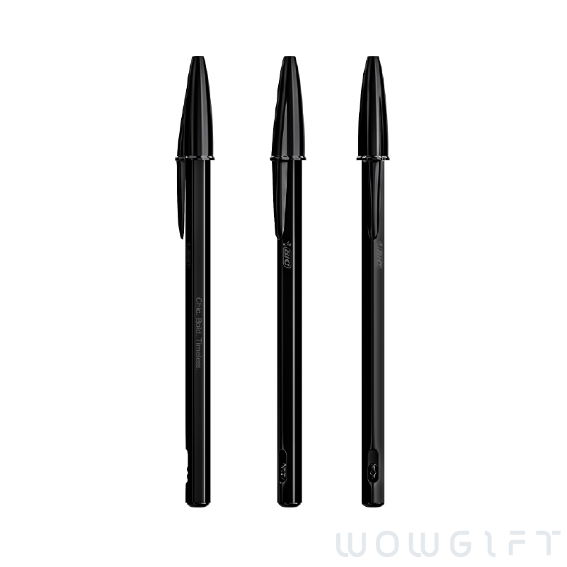 BIC® 比克金屬六角原子筆．Cristal Re New Black
