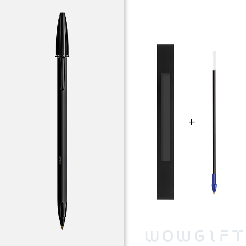BIC® 比克金屬六角原子筆．Cristal Re New Black