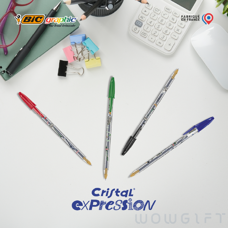 BIC® 比克 Cristal Expression 原子筆．法國製全彩印刷廣告筆
