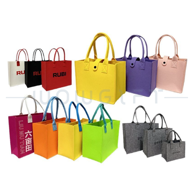 毛氈大容量托特包．環保手提購物袋．企業LOGO客製