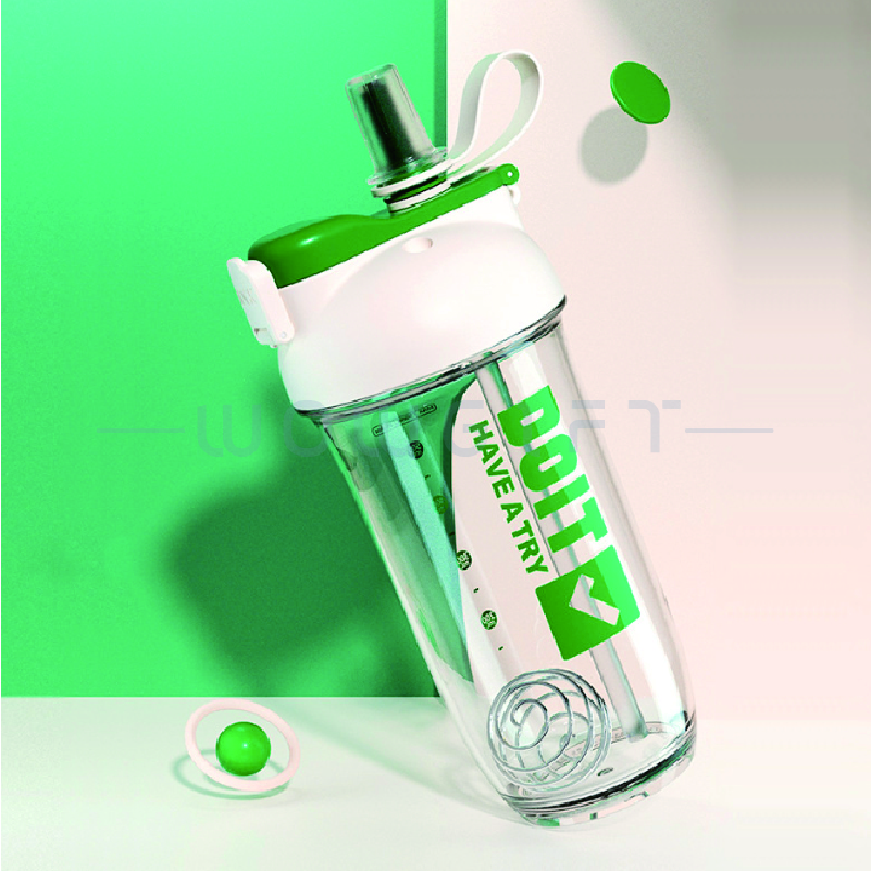 Tritan雙飲搖搖杯｜提把吸管杯