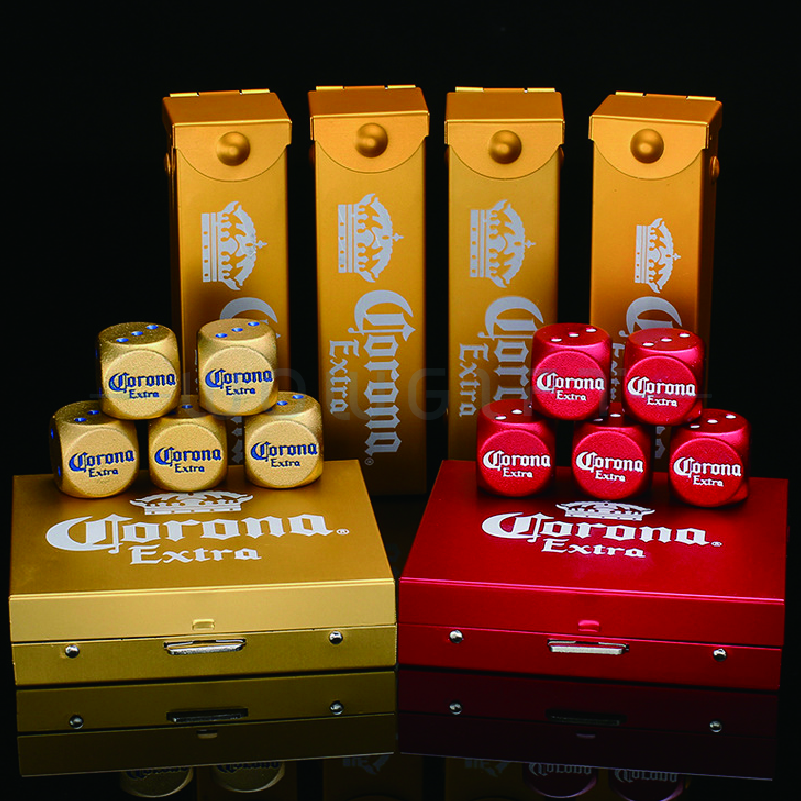 鋁合金骰子酒具套裝客製．桌上互動遊戲