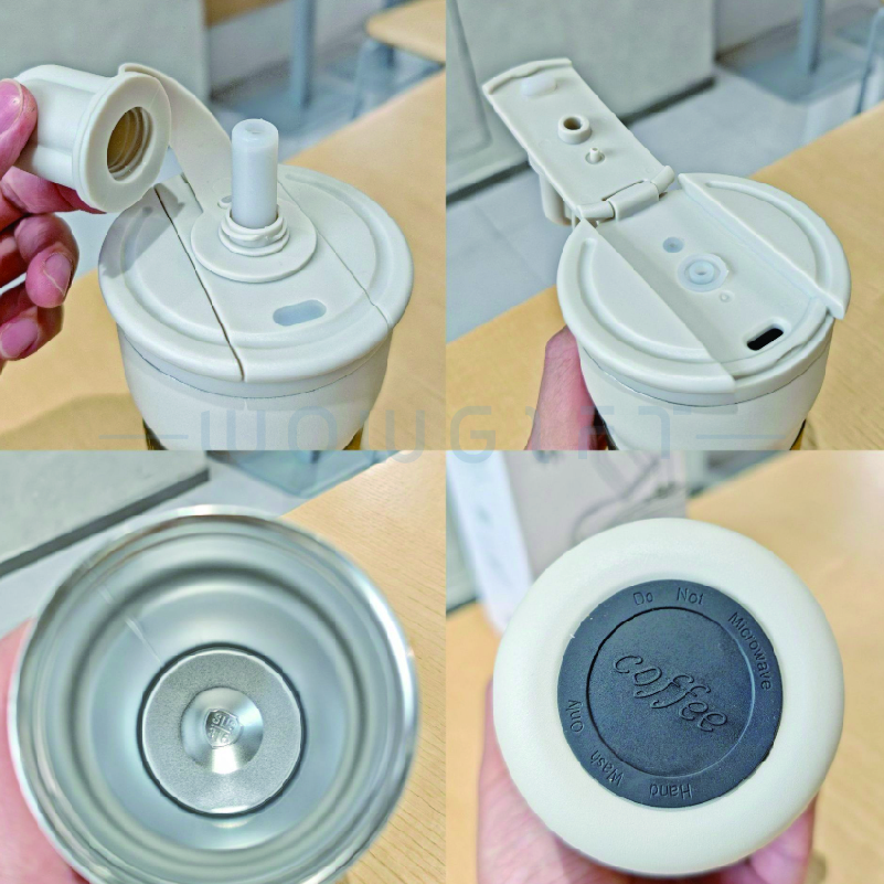 簡約素色不鏽鋼吸管杯