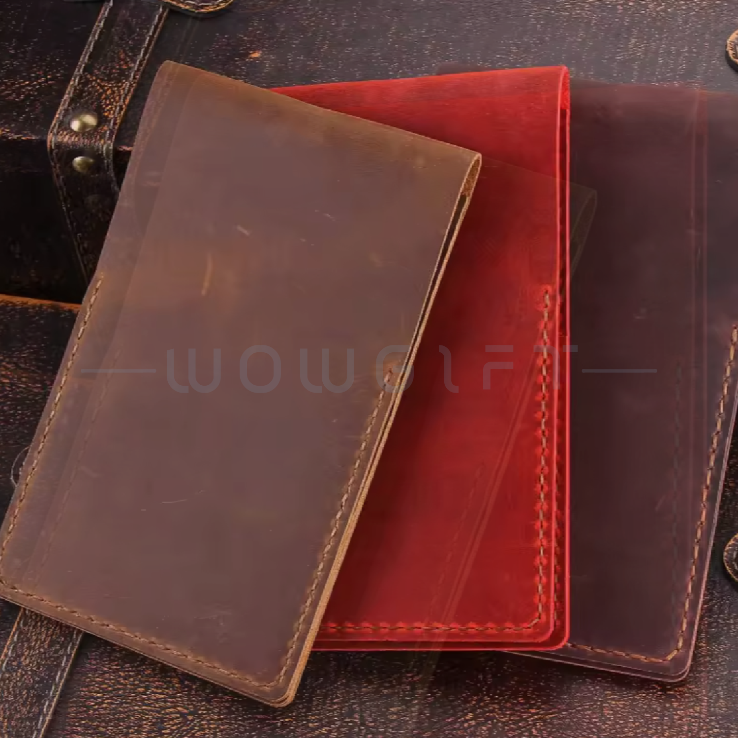 牛皮高爾夫球計分卡夾