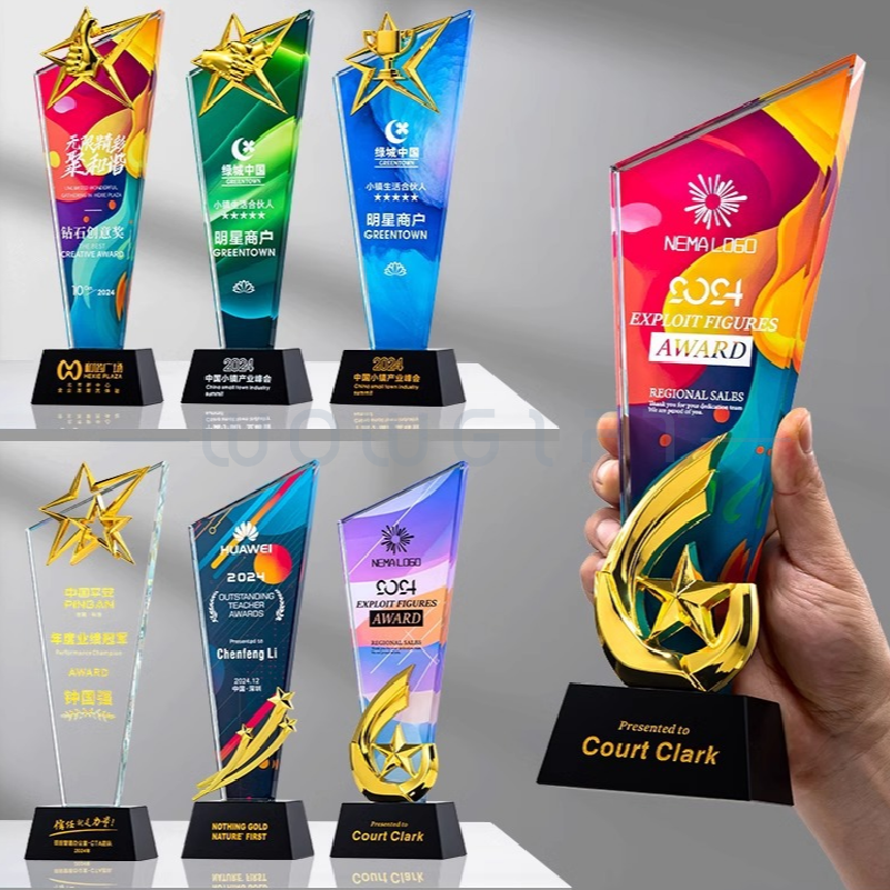 客製化水晶企業獎座