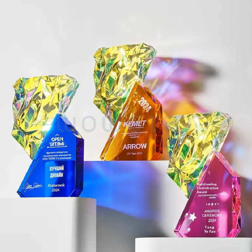 客製化水晶企業獎座