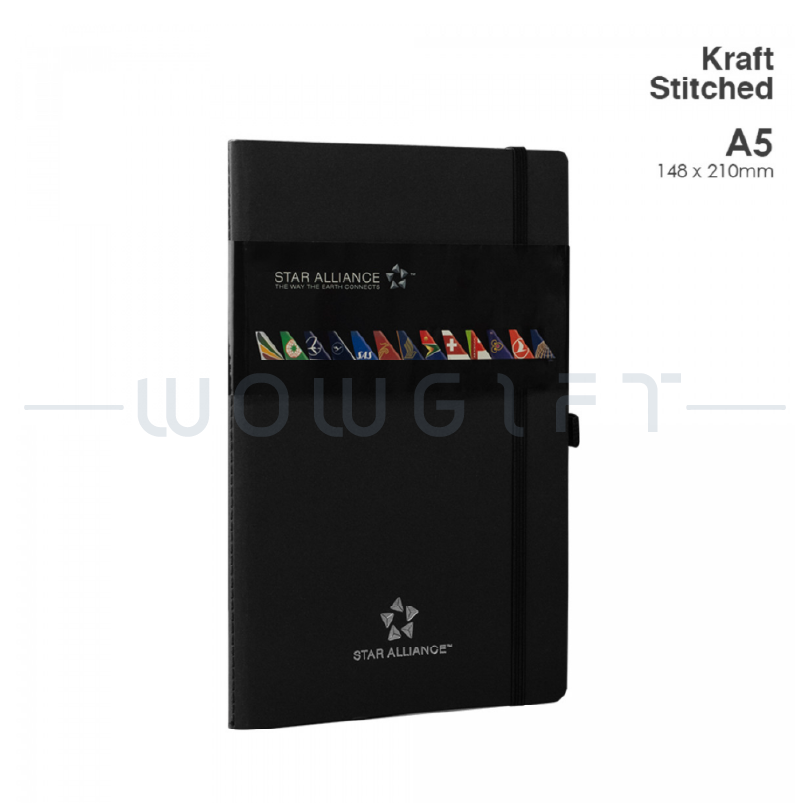 A5筆記本 | 牛疲軟封面 |縫線筆記本