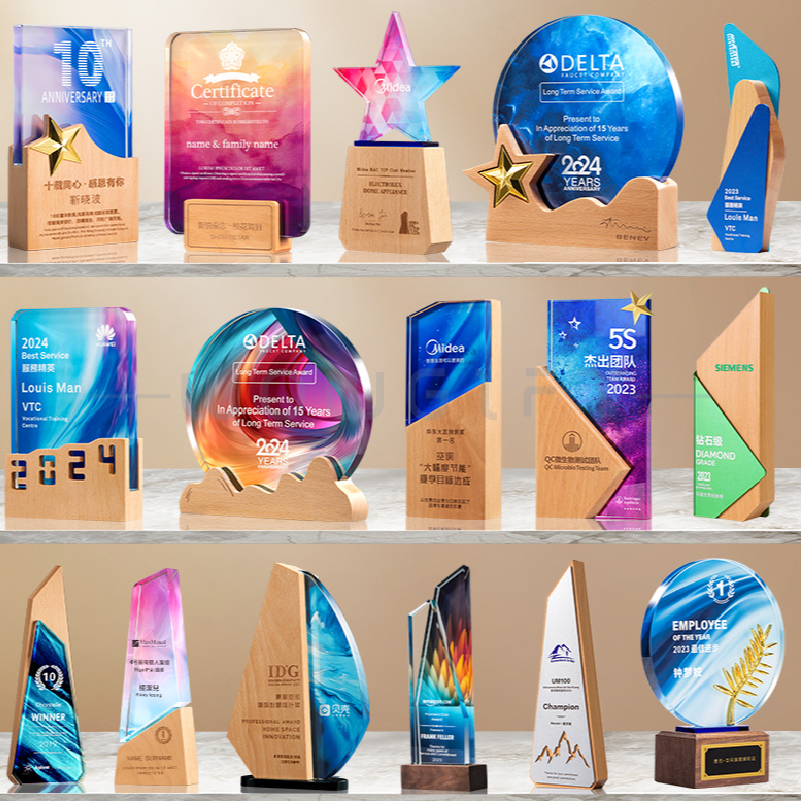 客製化水晶企業獎座