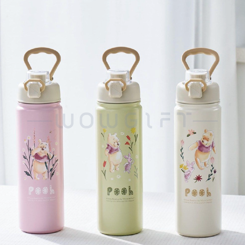 【小熊維尼】不鏽鋼真空保溫手提瓶