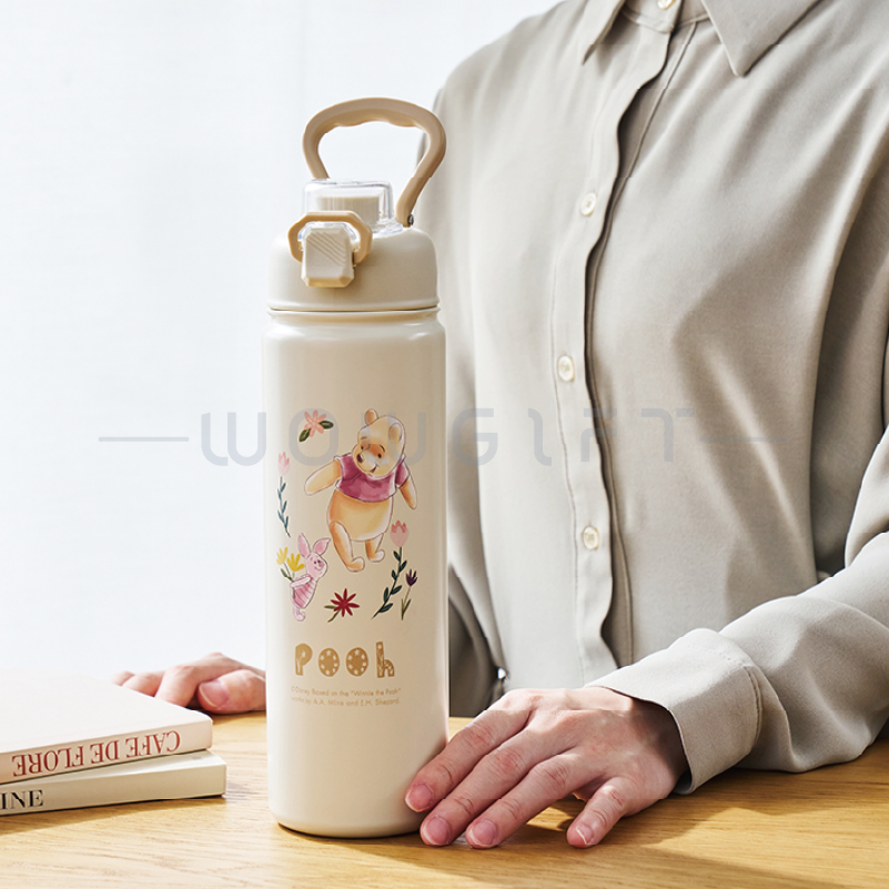 【小熊維尼】不鏽鋼真空保溫手提瓶