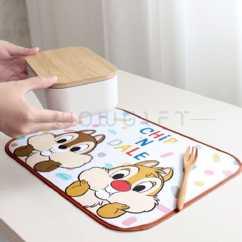 【奇奇蒂蒂】止滑桌墊2入｜抱枕提袋組