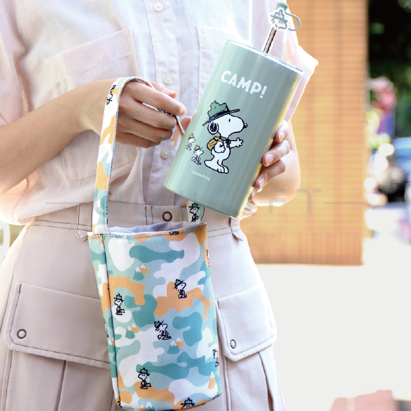 【snoopy史努比】真空吸管杯提袋組