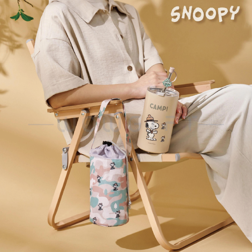 【snoopy史努比】真空吸管杯提袋組