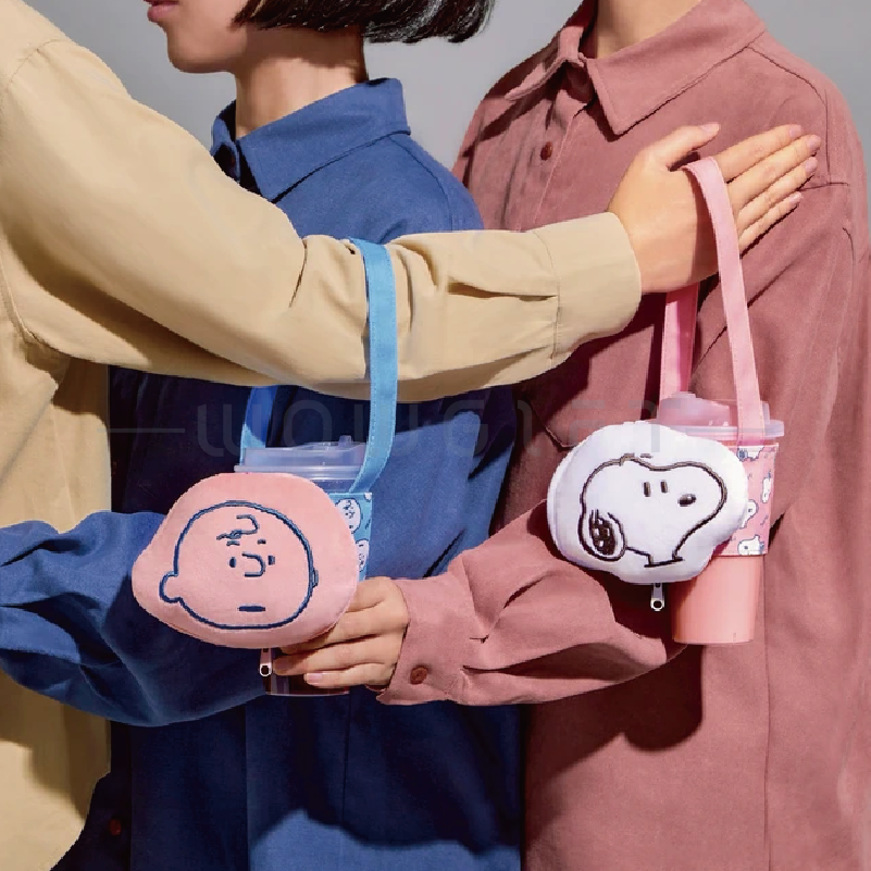 【snoopy史努比】絨毛玩偶飲料提袋