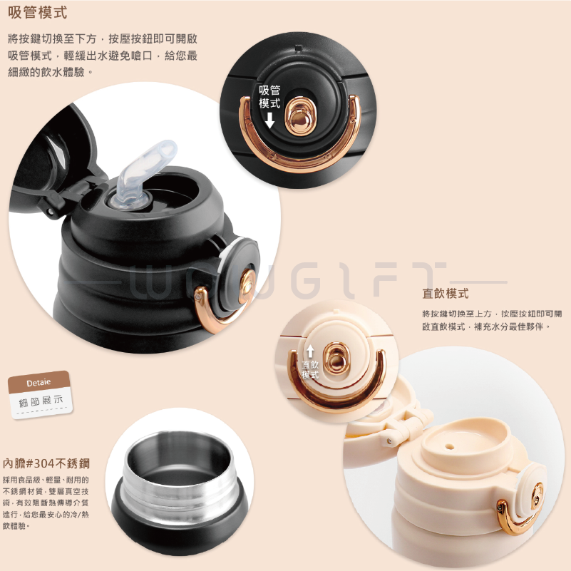 【迪士尼米奇】雙引真空保溫瓶