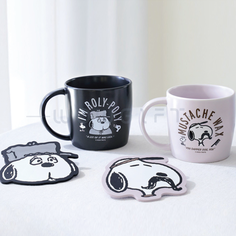 【snoopy史努比】 杯墊馬克杯組