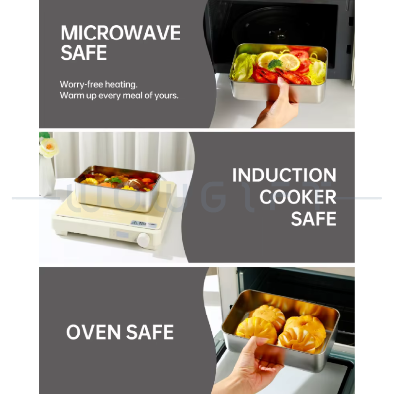 304不鏽鋼雙層便當盒｜環保設計 × 食品級材質