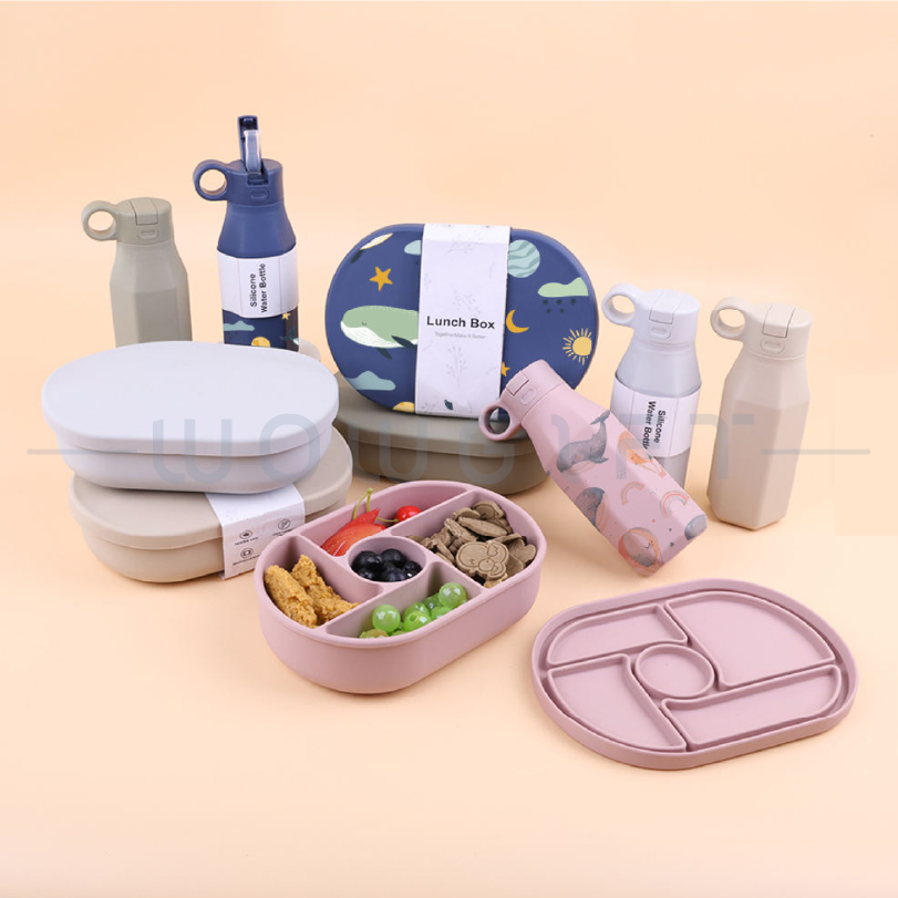 環保矽膠便當盒套組（可客製顏色與包裝）