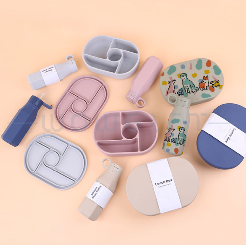 環保矽膠便當盒套組（可客製顏色與包裝）