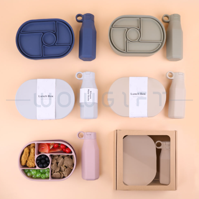 環保矽膠便當盒套組（可客製顏色與包裝）