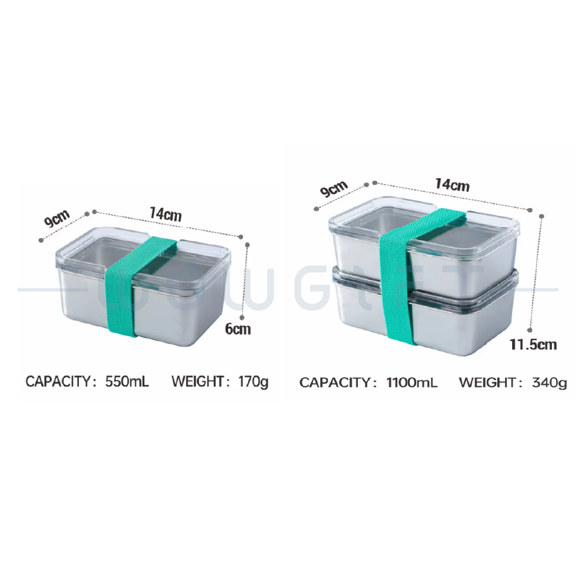 304不鏽鋼雙層便當盒｜環保設計 × 食品級材質