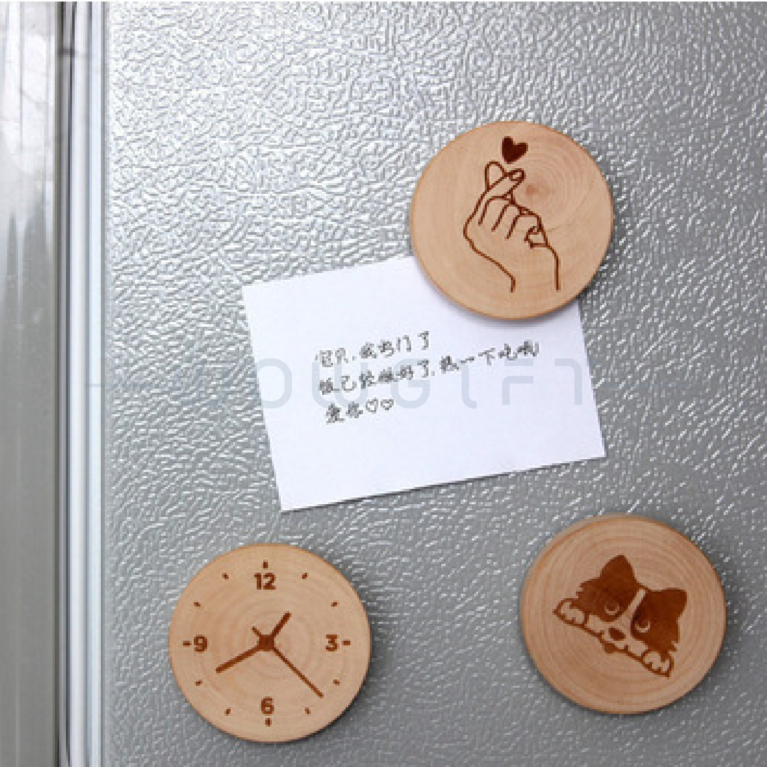 原木圓形啤酒開瓶器．磁吸冰箱造型開瓶器