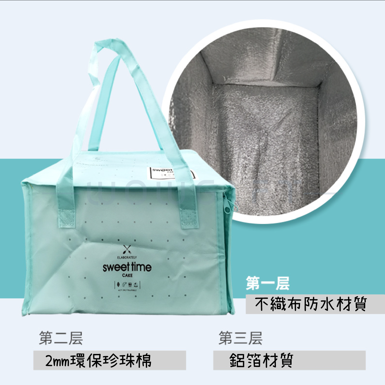 不織布蛋糕保冷袋