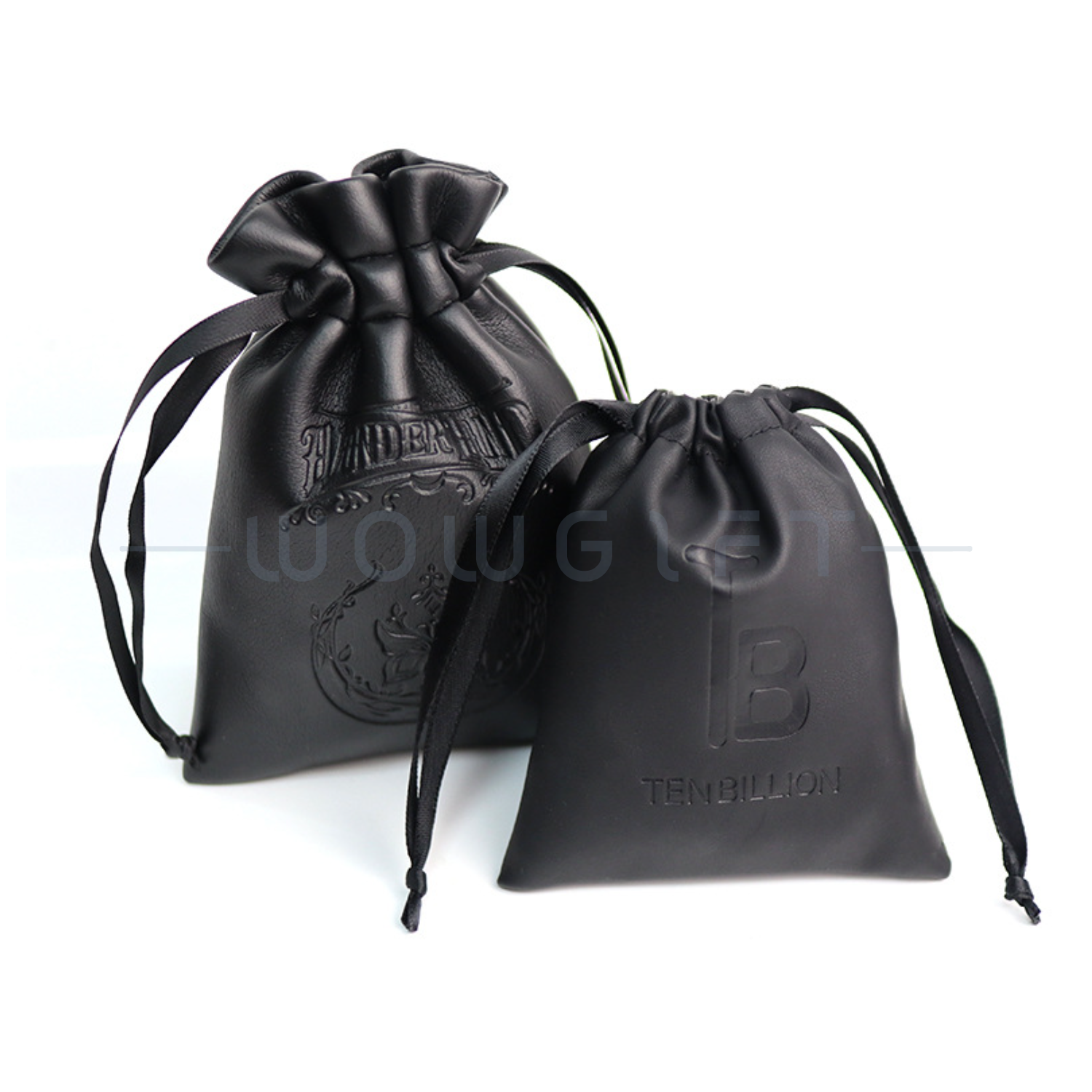 PU 皮革抽繩束口袋