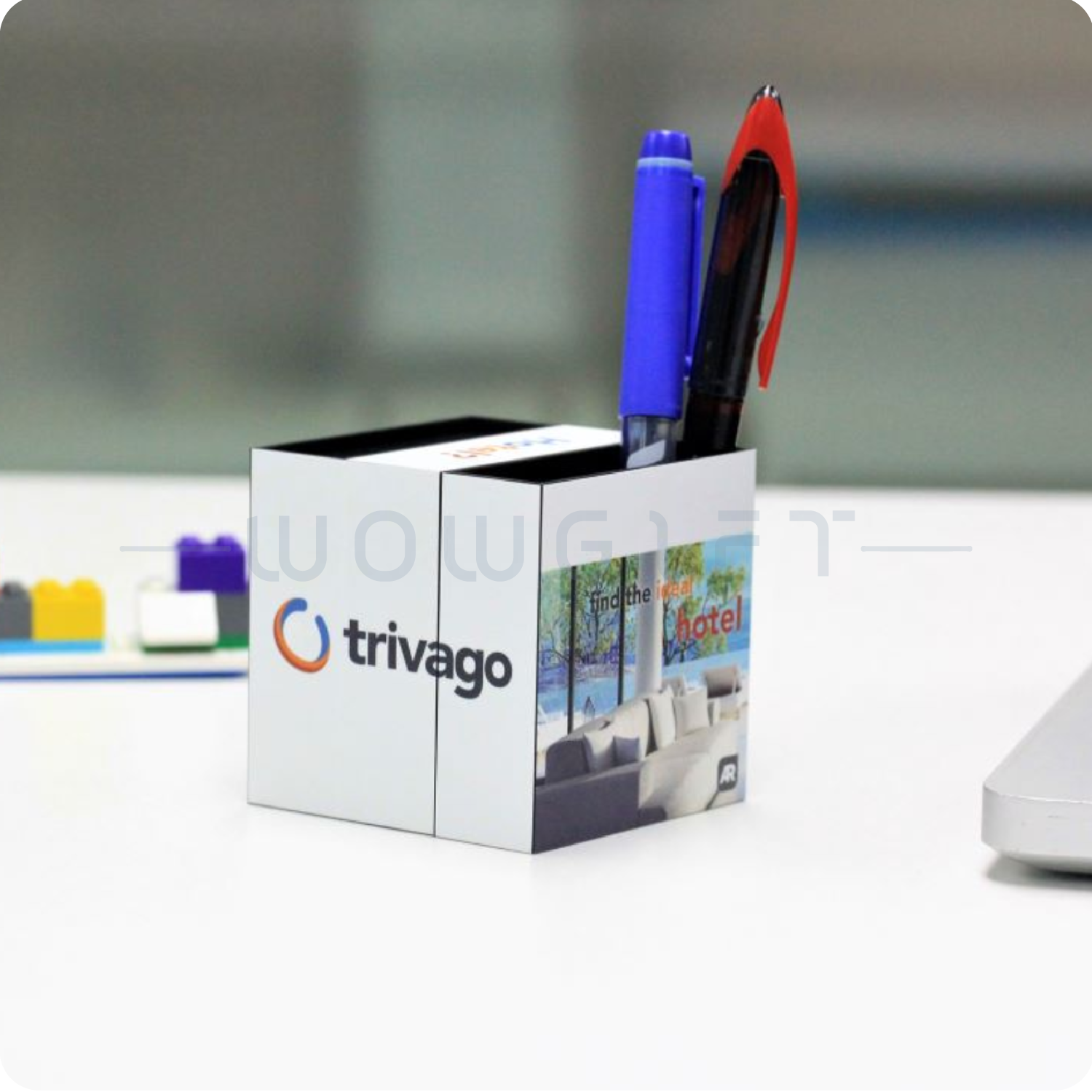 魔法三面筆筒．可翻轉廣告展示 / 客製 LOGO