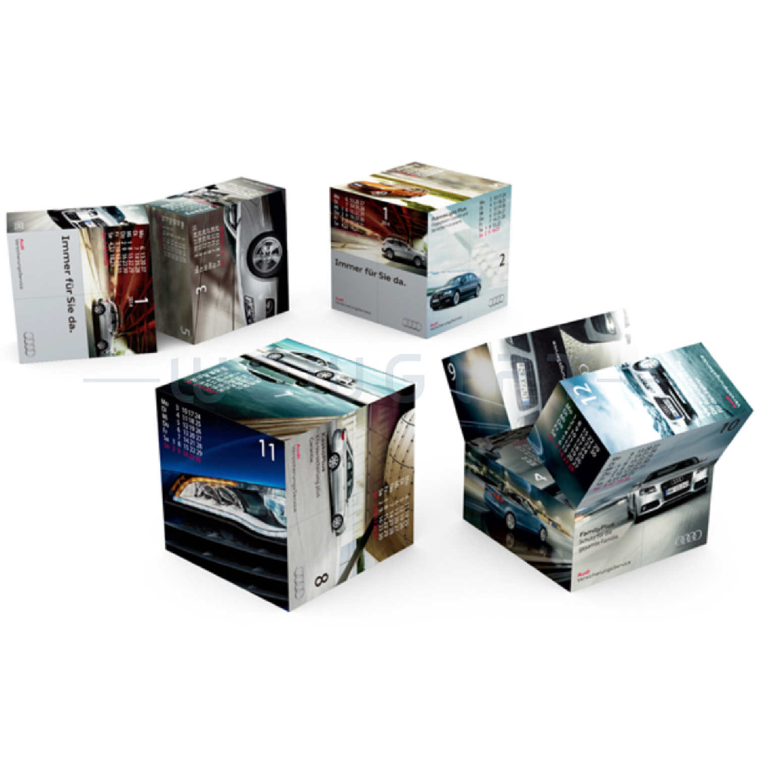 魔術方塊．翻轉式立體年曆  ．客製日曆