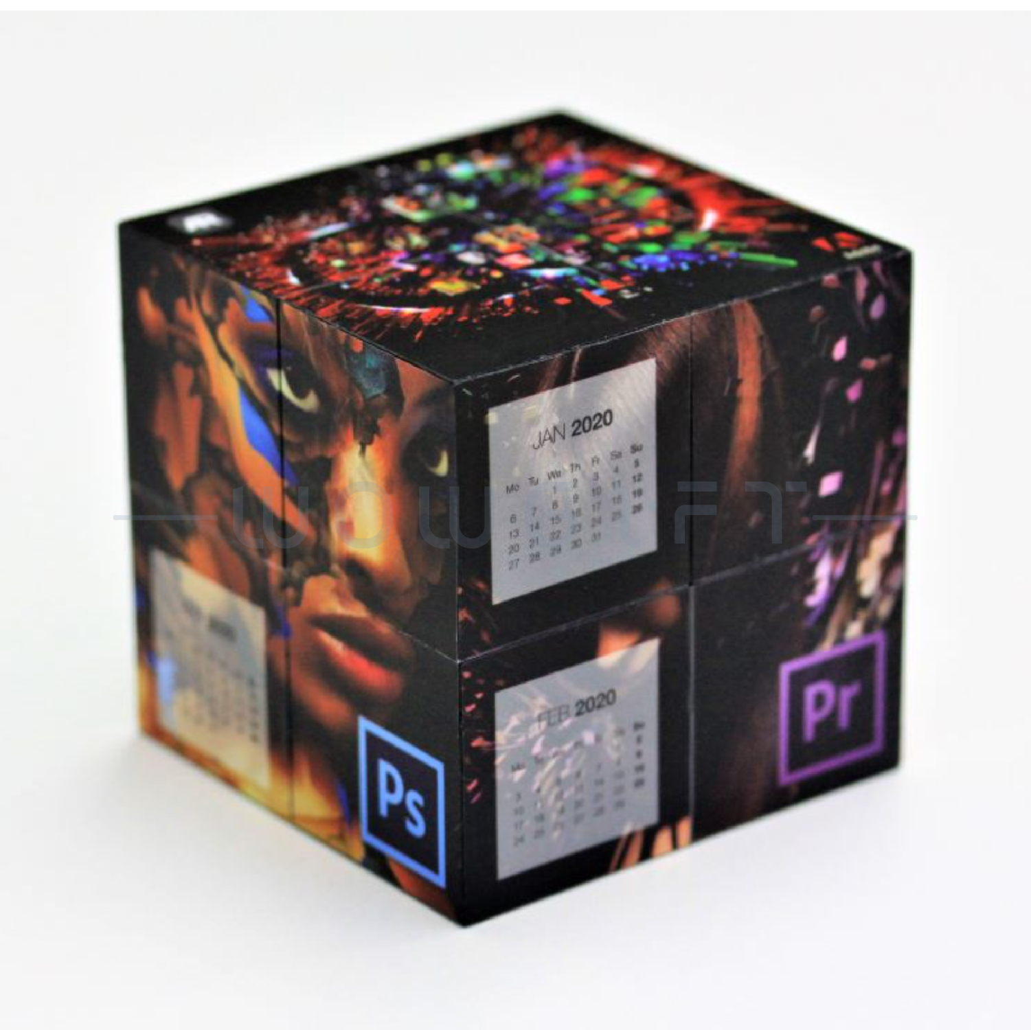 魔術方塊．翻轉式立體年曆  ．客製日曆