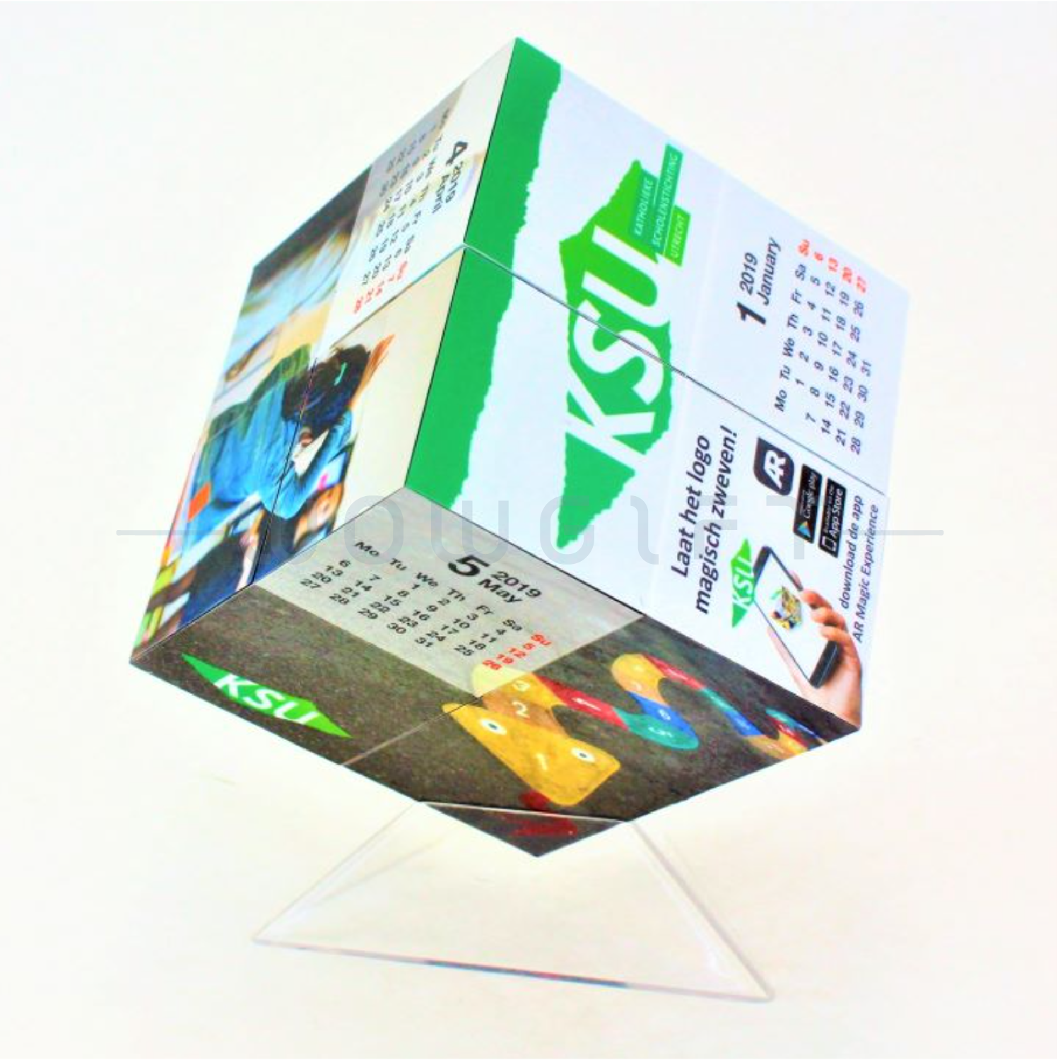 魔術方塊．翻轉式立體年曆  ．客製日曆