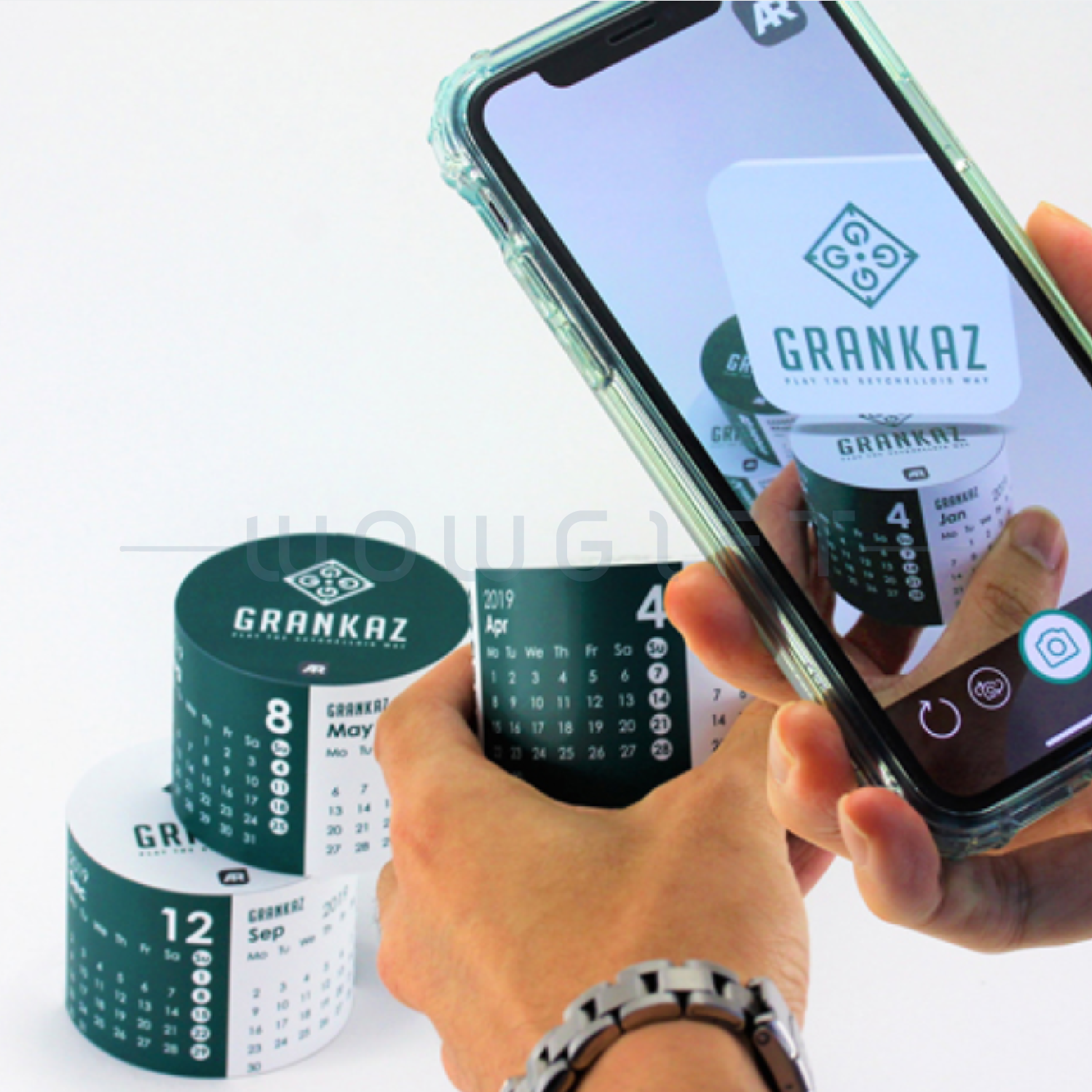 神奇 360° 圓形企業日曆．旋轉式互動桌上年曆