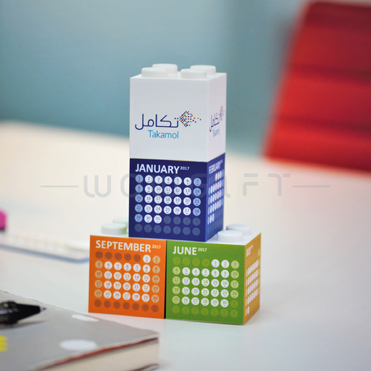 積木桌曆