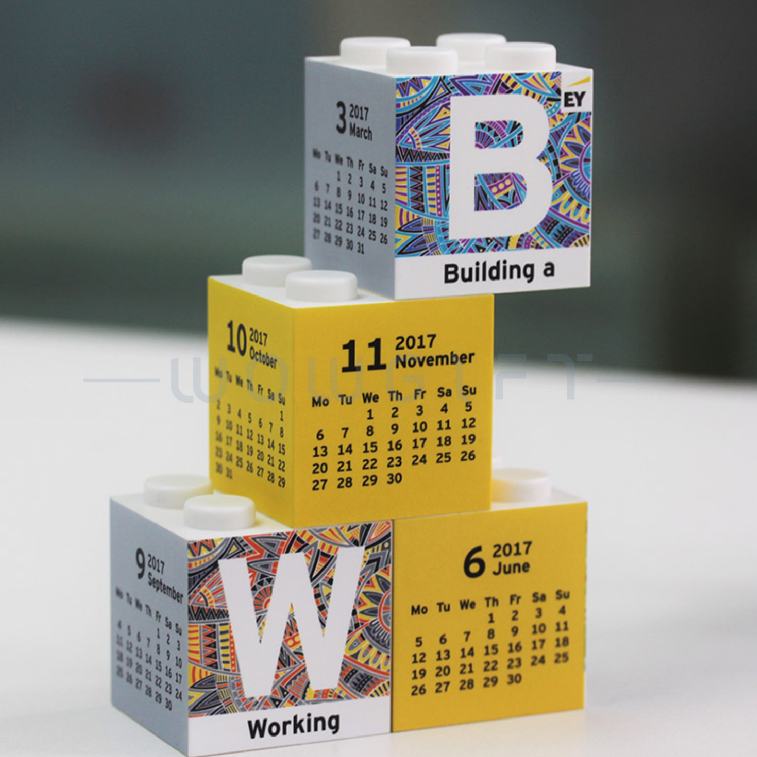 積木桌曆