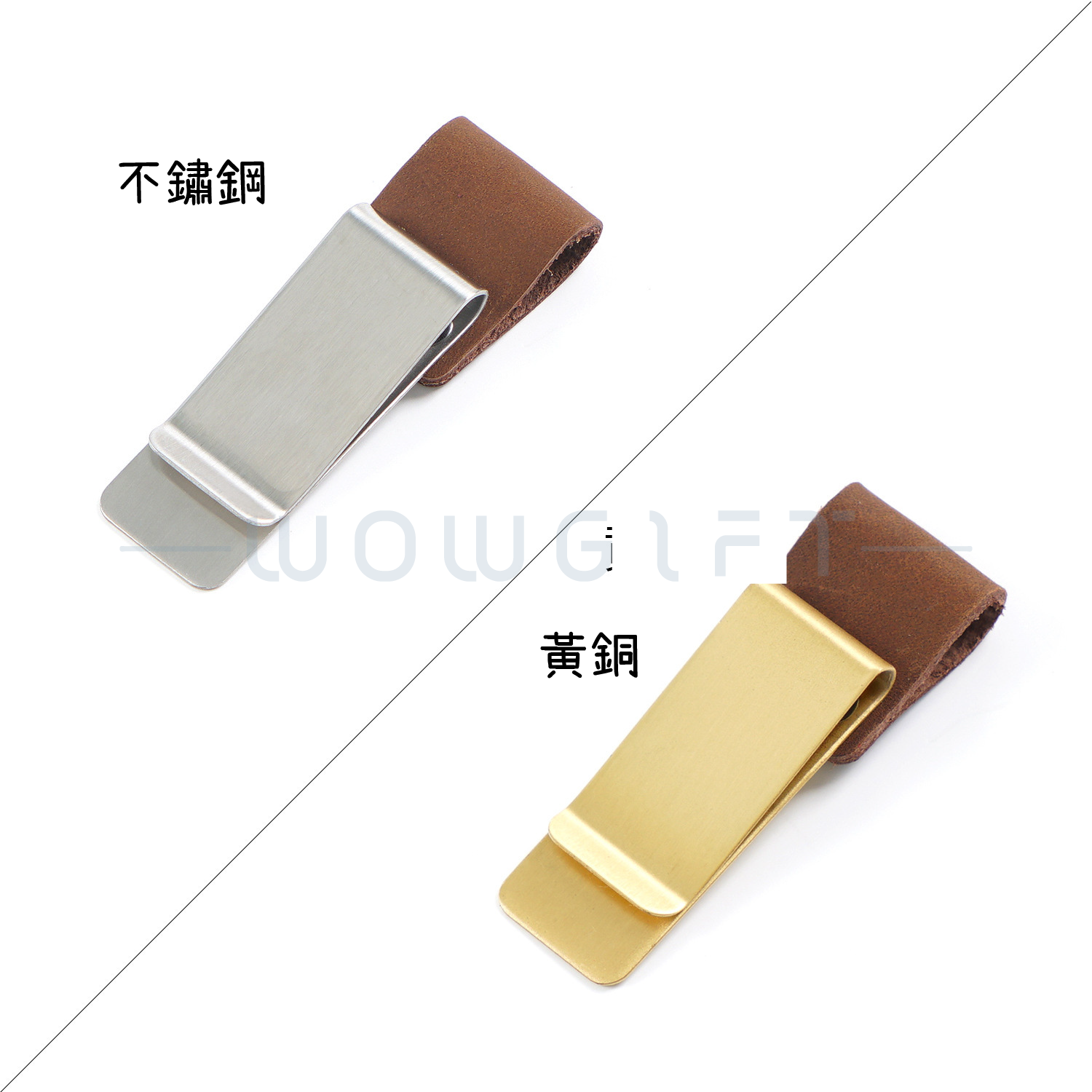 黃銅筆扣真皮筆夾．手帳專用筆夾