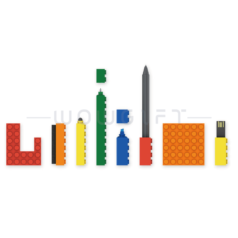 辦公用品七合一筆筒和手機支架套裝